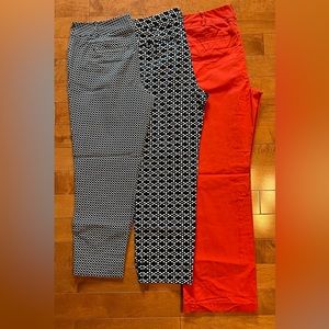 Lot of 3 pairs pants- Talbots / White House Black Market / Zac & Rachel- Size 12
